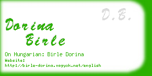 dorina birle business card